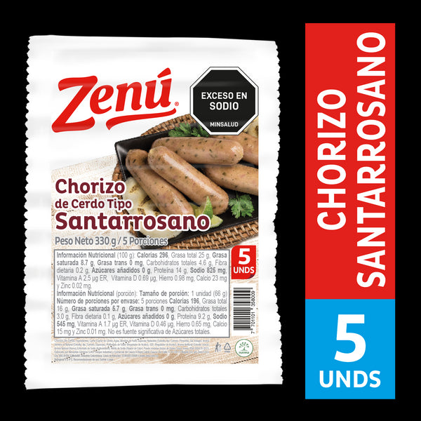 CHORIZO SANTARROSANO ZENU 330G